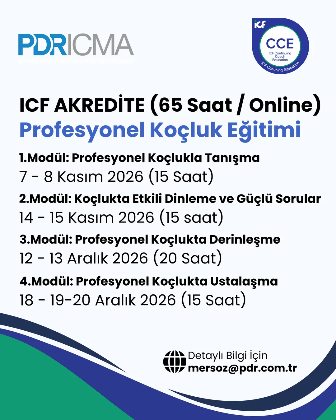 ICF Akredite Profesyonel Koçluk Eğitimi